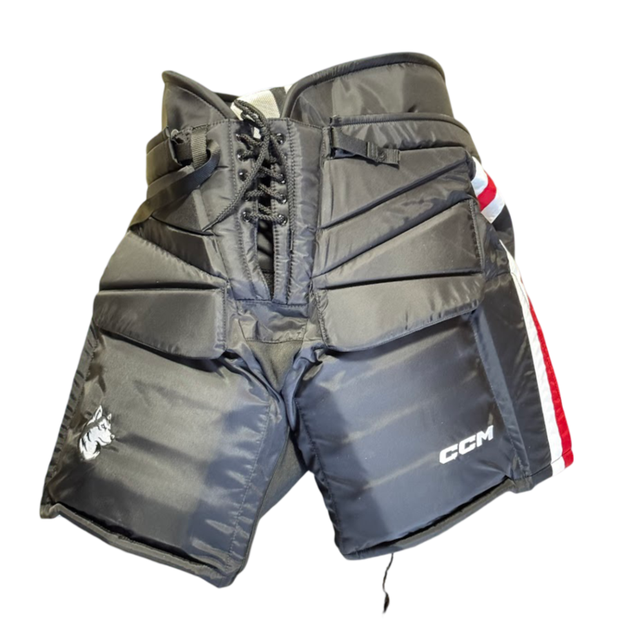 CCM HPG12A - Pantalon de gardien Pro Stock NCAA (noir/rouge/blanc)